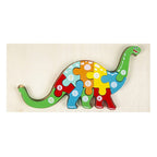 Mainan Edukasi Puzzle Kayu Anak 3D Jigsaw Puzzle Number