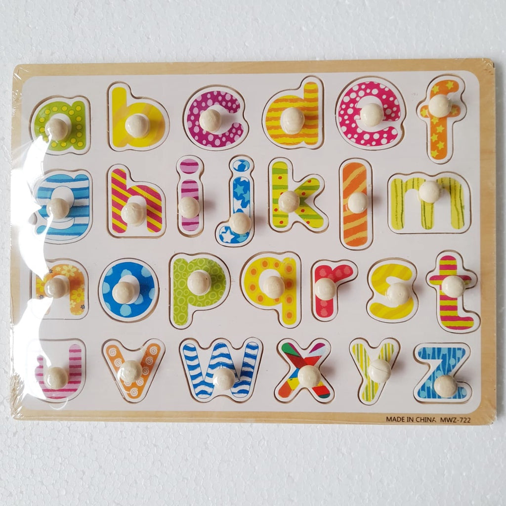 Mainan Edukasi Anak Puzzle Kayu Knob