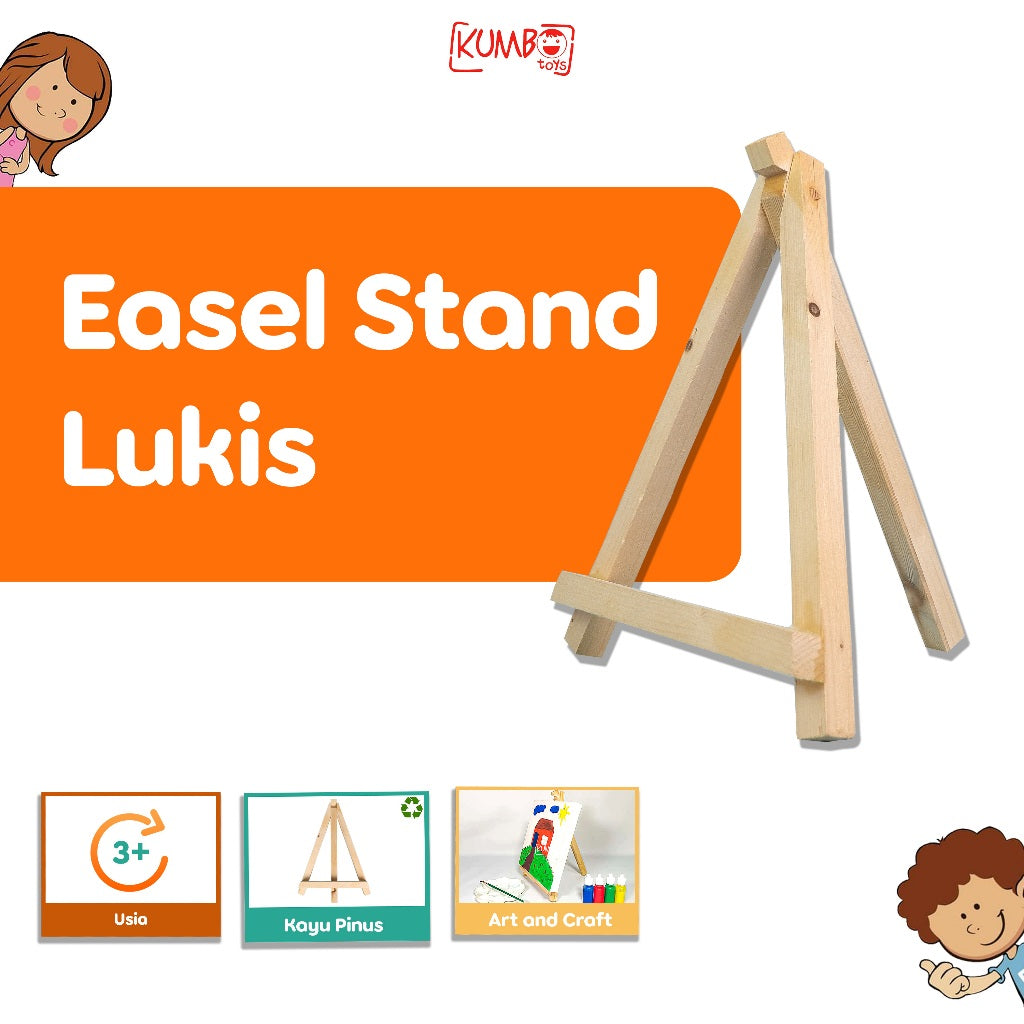 Easel Stand Lukis Canvas 20 cm- Sandaran Kanvas Kayu