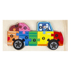 Mainan Edukasi Puzzle Kayu Anak 3D Jigsaw Puzzle Number