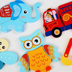 Mainan Edukasi Puzzle Bayi Anak 3D Wooden Puzzle