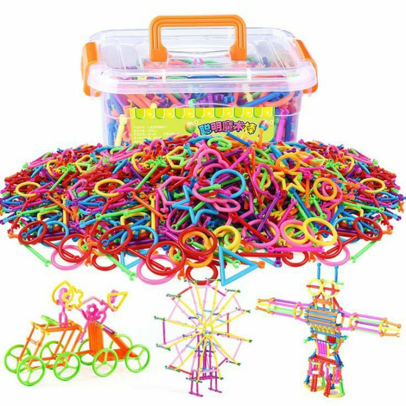 Mainan Edukasi Anak Stick Puzzle Mainan Susun DIY Smart Stick