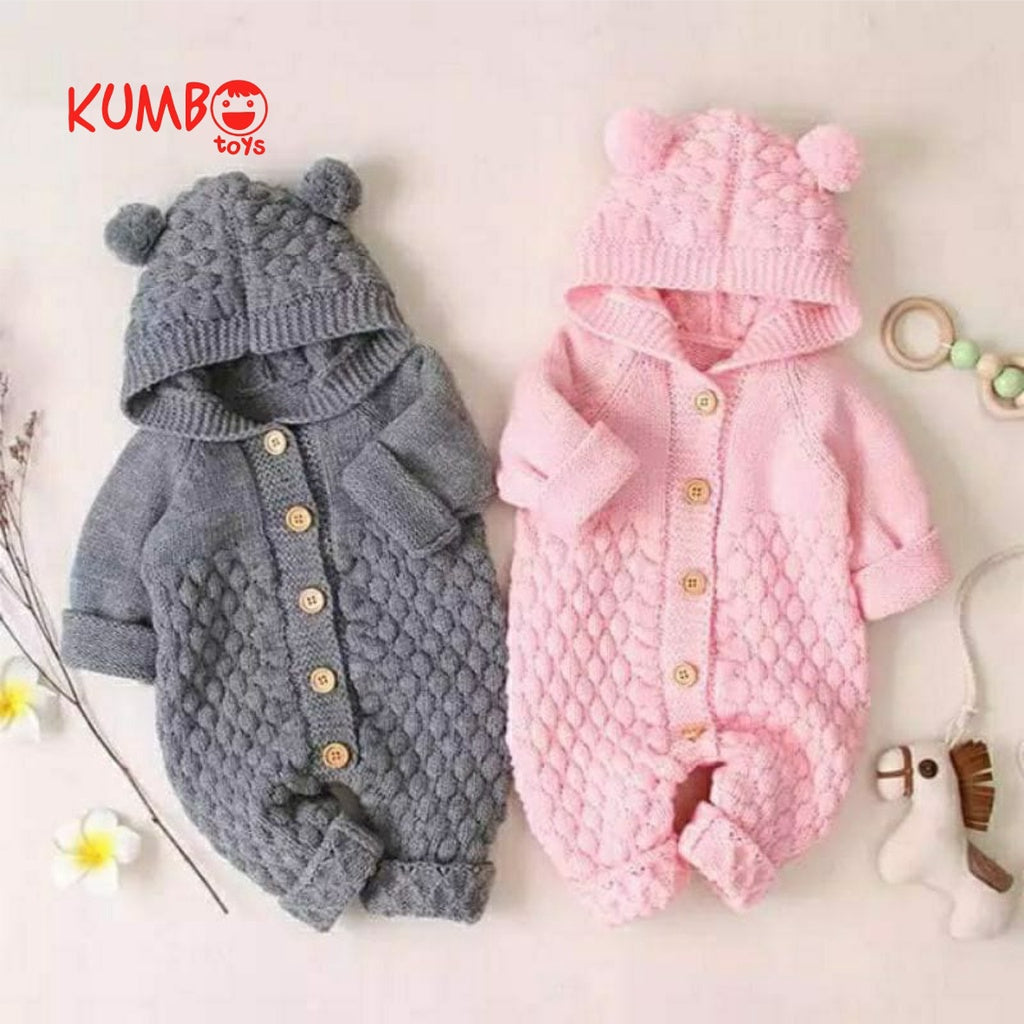 KIDS Rajut Anak Bayi Lucu 0-12 bln UNISEX/Baju kodok/Jumper bayi perempuan/Jumper bayi laki-laki