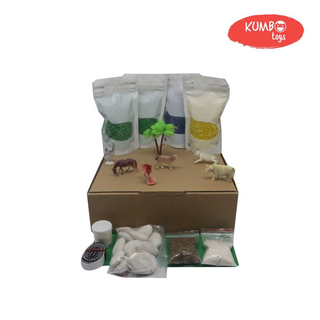 Farm Sensory Box | Mainan Montessori Sensory Play