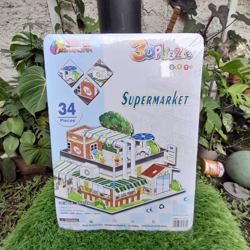 Mainan Edukasi DIY Miniatur Puzzle 3D
