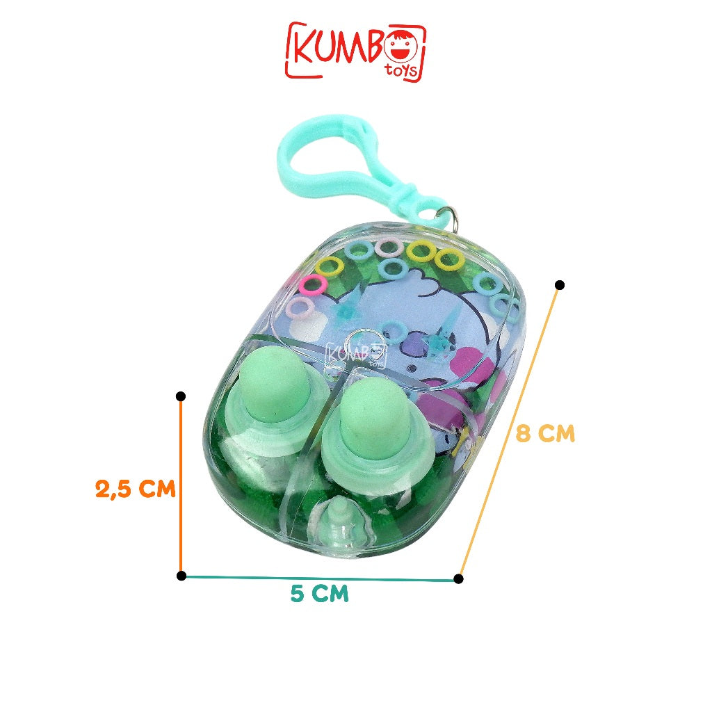 Mainan Edukasi Anak Mini Water Game Ring Gantungan Kunci Ring Air