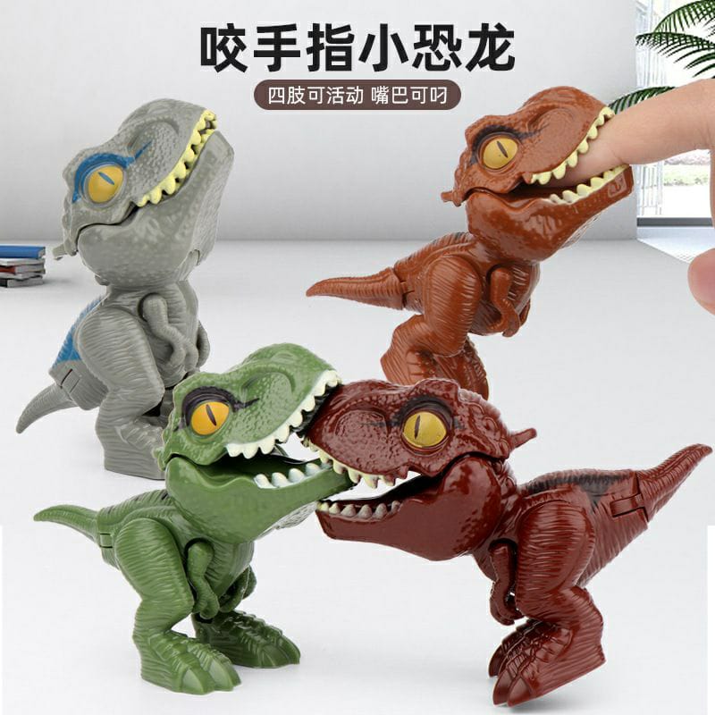Mainan Anak Dinosaurus Mini Dino Animal Figur Lucu Mainan Gigit Jari Anak