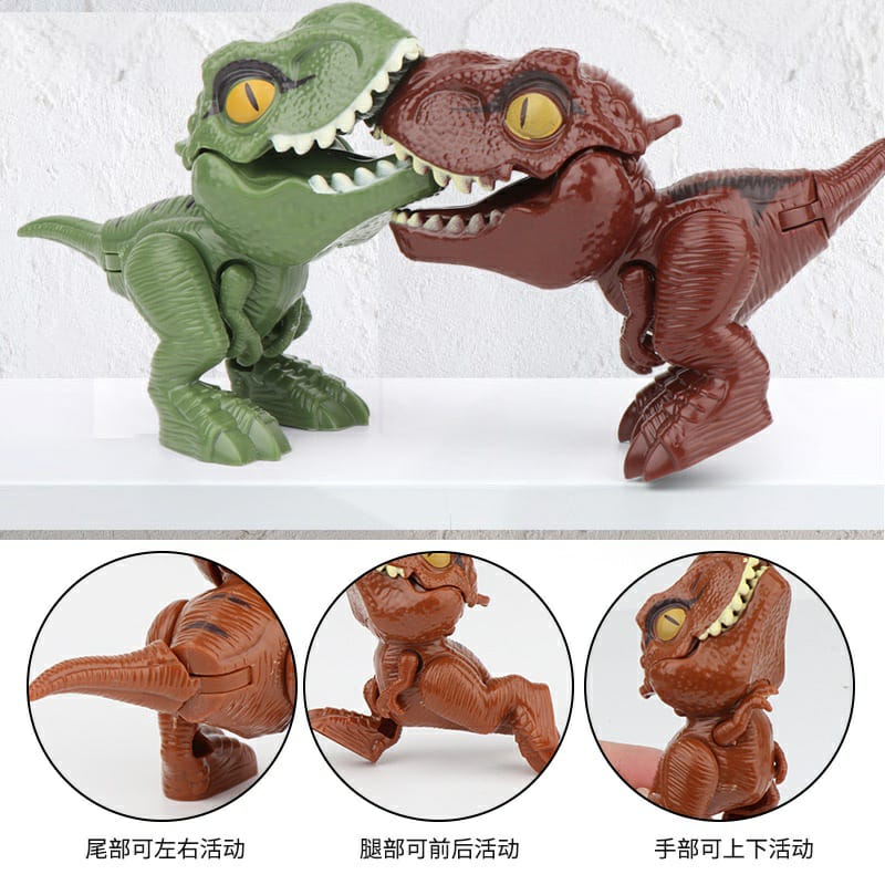 Mainan Anak Dinosaurus Mini Dino Animal Figur Lucu Mainan Gigit Jari Anak