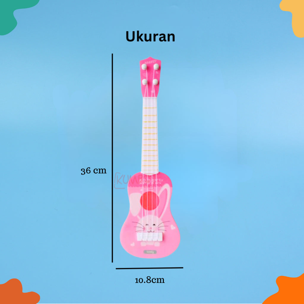 Alat Musik Gitar Ukulele Edukasi Anak/Gitar Mini 4 Senar