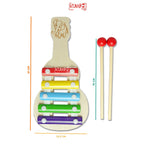 Mainan Edukasi Xylophone Gitar Kayu Anak 5 Notes Musical Instrument Wooden Small Size for Kids