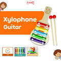 Mainan Edukasi Xylophone Gitar Kayu Anak 5 Notes Musical Instrument Wooden Small Size for Kids