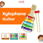 Mainan Edukasi Xylophone Gitar Kayu Anak 5 Notes Musical Instrument Wooden Small Size for Kids