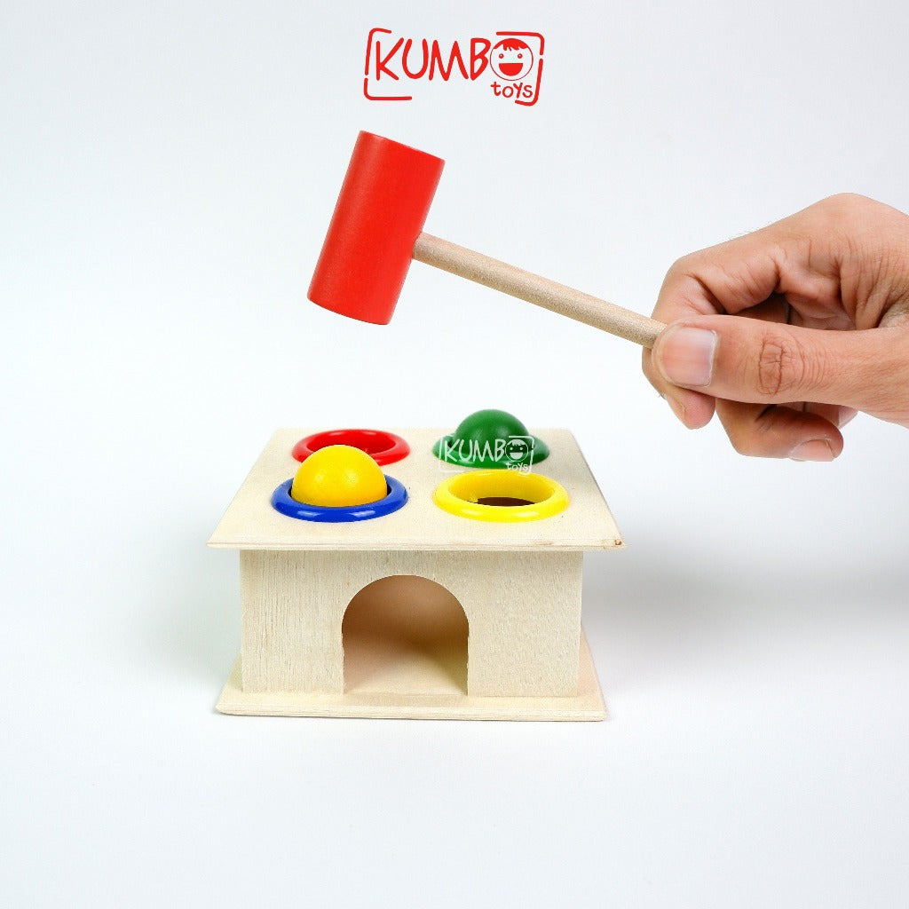 Mainan Montessori Hammer Case Mainan Pukul-pukulan