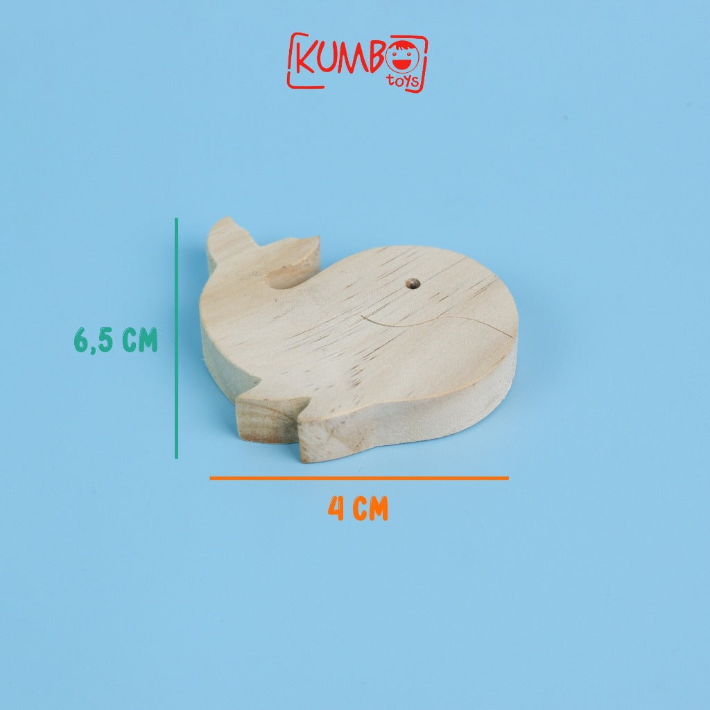 Mainan Edukasi Magnet Hewan Tempelan Kulkas Bahan Kayu Anak DIY Lukis Mewarnai