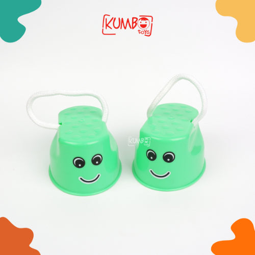Mainan Edukasi Anak Motoric Play Aktivitas Jalan Tinggi Anak Bakiak Jumping Stilts Walk Stilt Jump Outdoor Fun Sports Toy