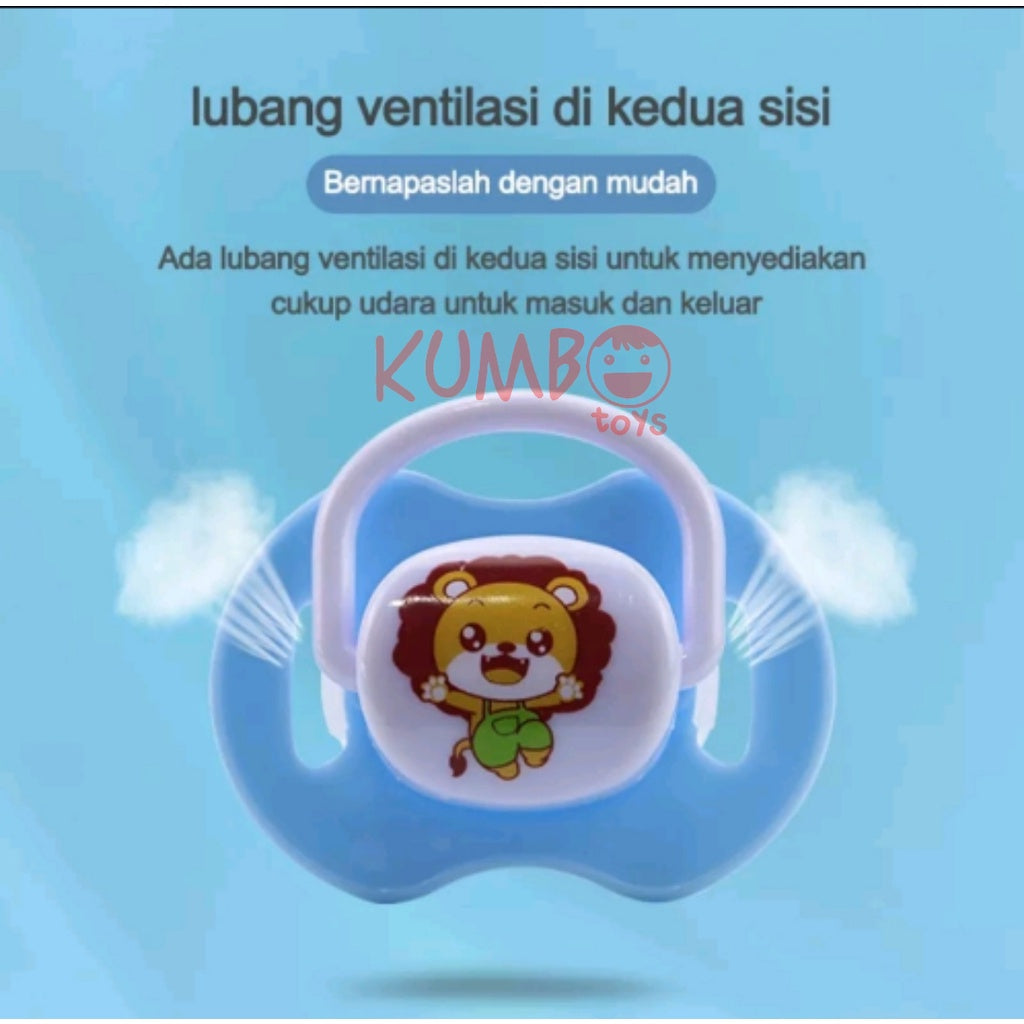 Empeng Bayi Silikon Dot Bayi Karakter Lucu