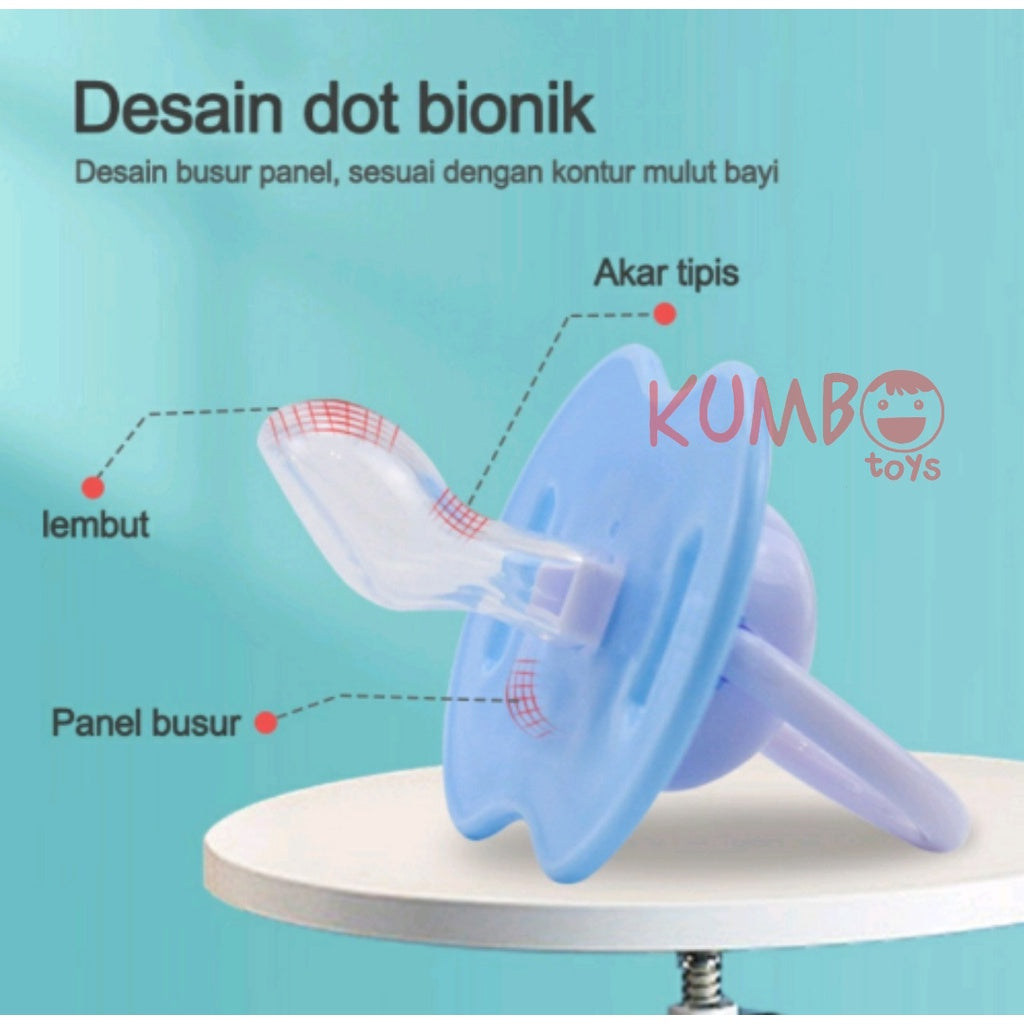 Empeng Bayi Silikon Dot Bayi Karakter Lucu