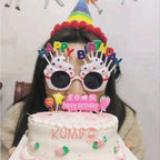 Kacamata Desain Happy Birthday Pesta Ulang Tahun Unisex Anak