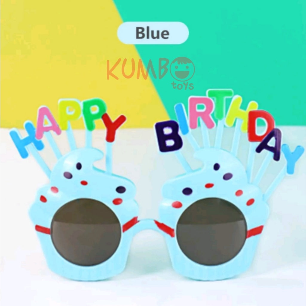 Kacamata Desain Happy Birthday Pesta Ulang Tahun Unisex Anak