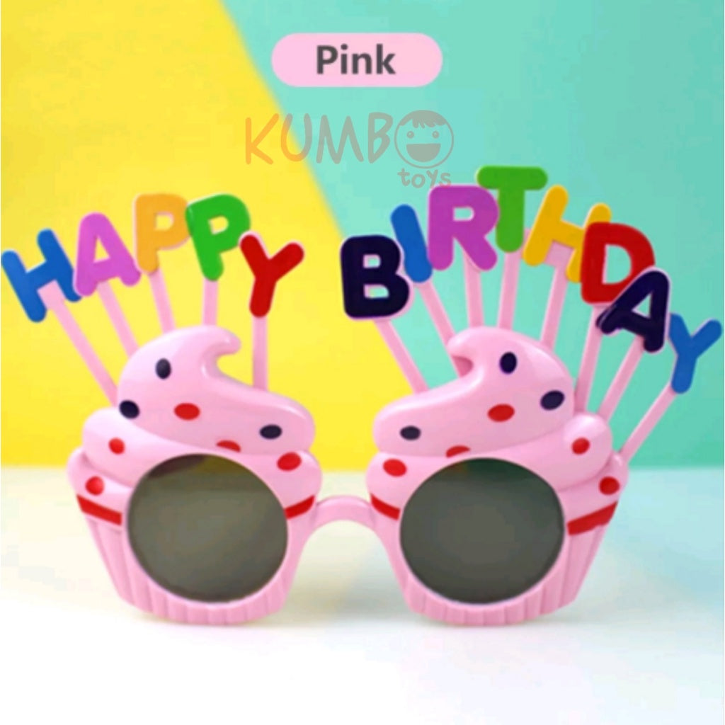 Kacamata Desain Happy Birthday Pesta Ulang Tahun Unisex Anak
