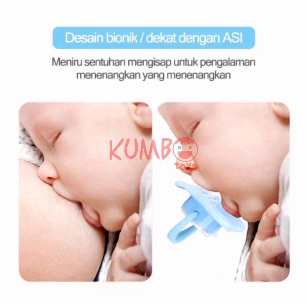 Empeng Bayi Silikon Dot Bayi Karakter Lucu