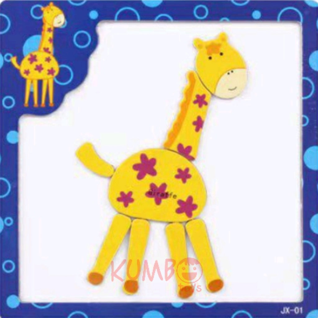 Mainan Edukasi Anak Puzzle Magnet Kayu Hewan Kendaraan Jigsaw Wooden