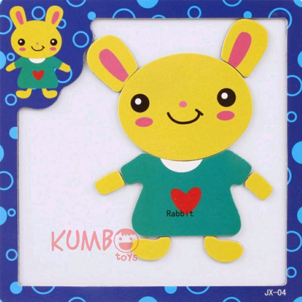 Mainan Edukasi Anak Puzzle Magnet Kayu Hewan Kendaraan Jigsaw Wooden