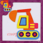 Mainan Edukasi Anak Puzzle Magnet Kayu Hewan Kendaraan Jigsaw Wooden