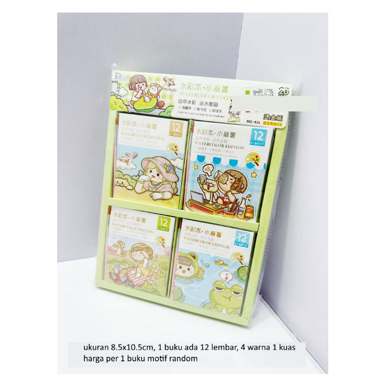 Mainan Edukasi Anak Buku Gambar Mewarnai Travel Pocket Coloring Book, Buku gambar cat 2 in 1