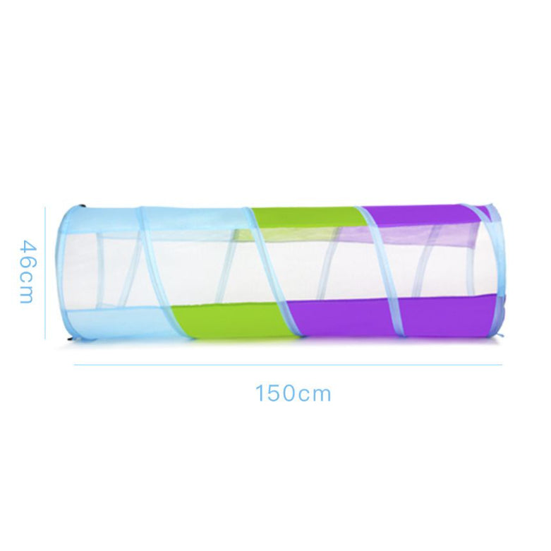 Mainan Edukasi Anak Terapi Motorik Kasar Terowongan Merangkak Foldable Crawling Pop Up Tunnel Portable Anak