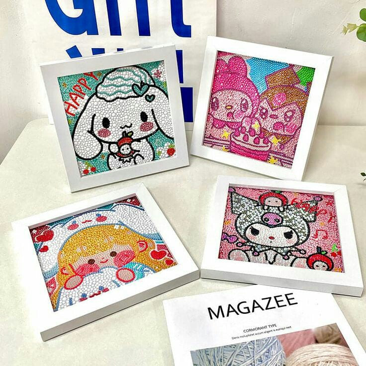 Mainan Edukasi Anak Diamond Painting Karakter Figura Akrilik