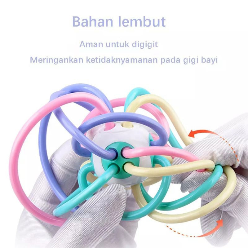 Mainan Bayi Manhattan Bola Gigit Teether Bayi BPA Free
