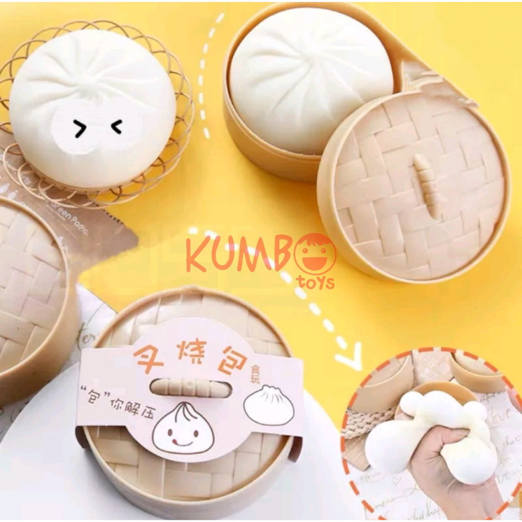 Mainan Edukasi Squishy Bakpao Stress Ball Pao Dimsum Bakpau Bapao