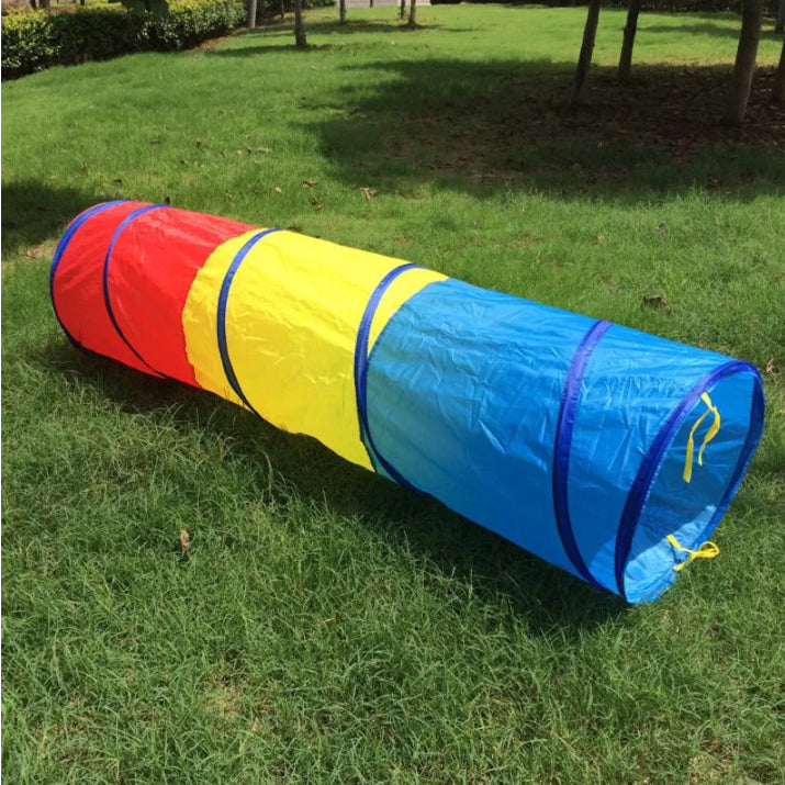 Mainan Edukasi Anak Terapi Motorik Kasar Terowongan Merangkak Foldable Crawling Pop Up Tunnel Portable Anak