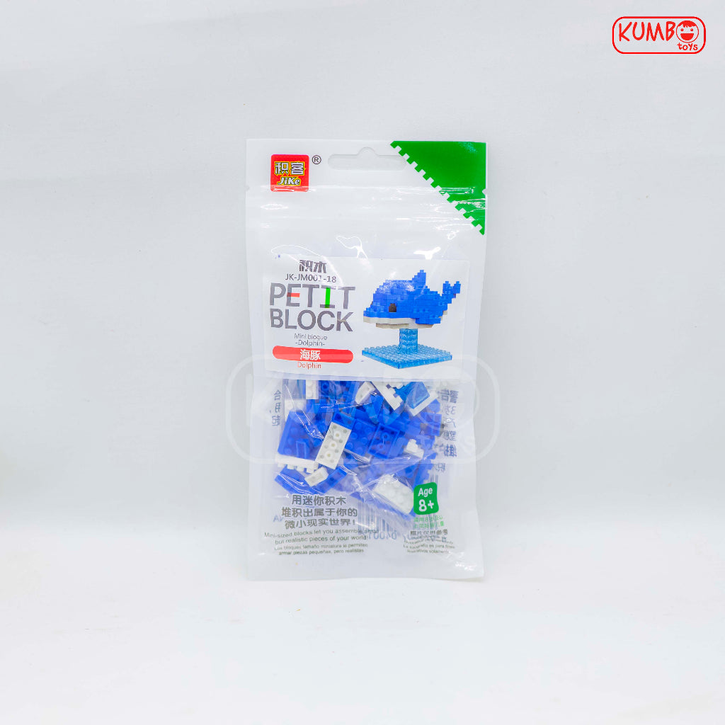 Mainan Anak Puzzle Animal Jike Petit Mini Block Building Nano Block 3D Puzzle