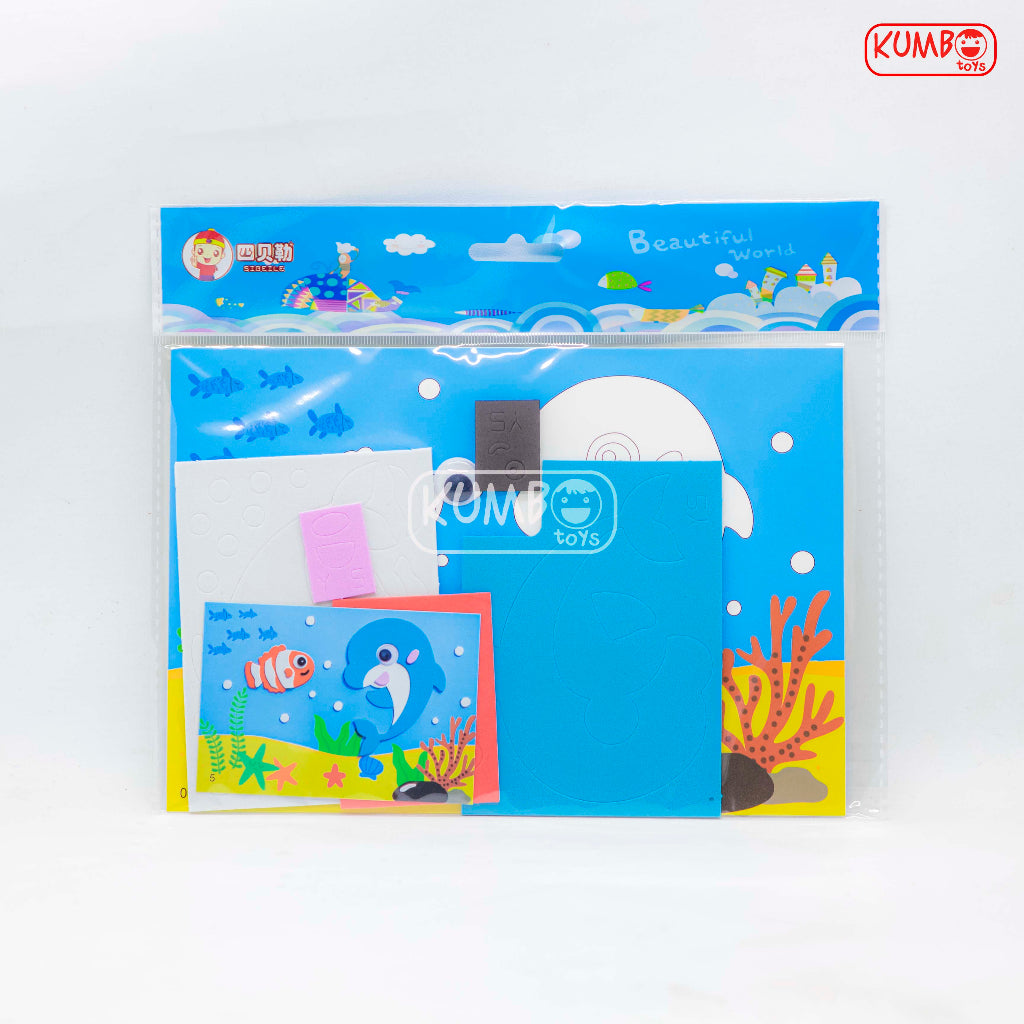 Mainan Edukasi Anak DIY EVA Sticker Premium 3D Menempel Sticker