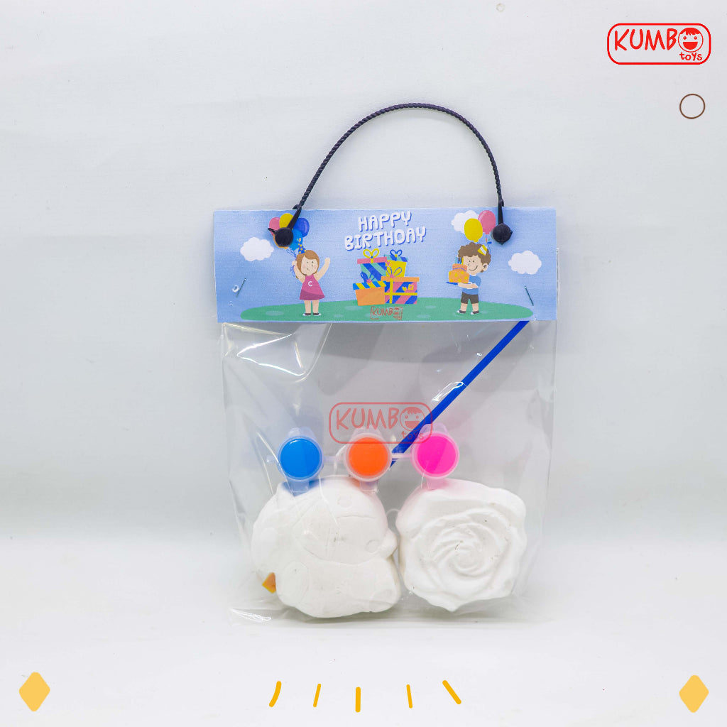 Mainan Edukasi Anak DIY Painting Gypsum Kit Mewarnai Patung Lukis Gypsum