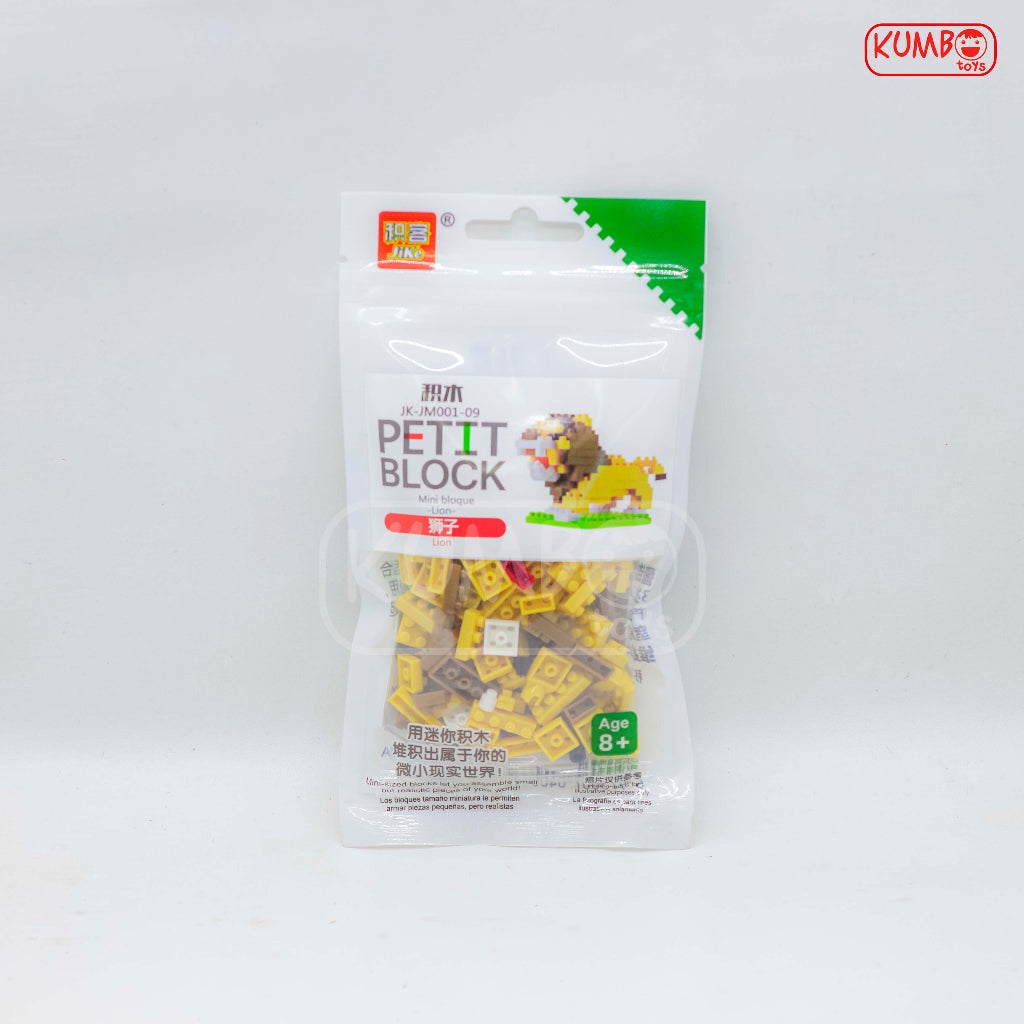 Mainan Anak Puzzle Animal Jike Petit Mini Block Building Nano Block 3D Puzzle