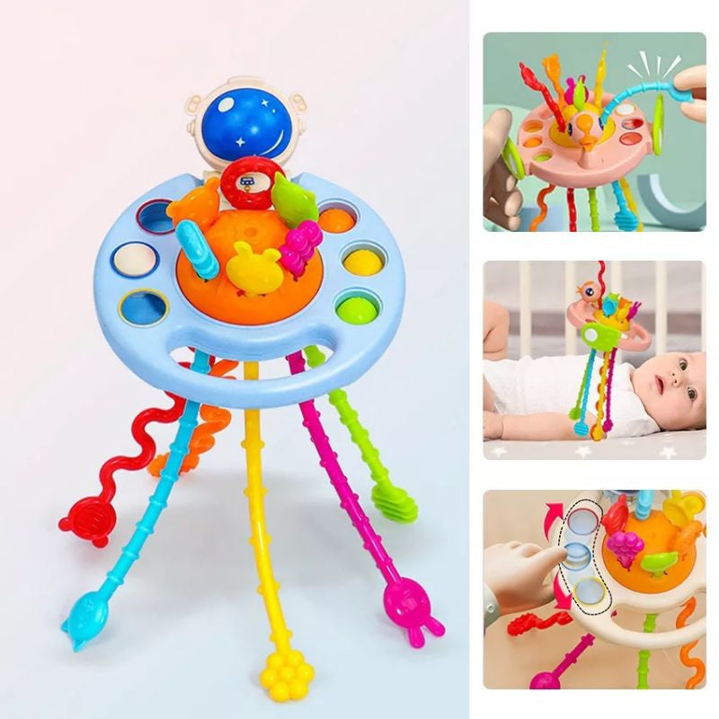 Mainan Edukasi Bayi Pop It Teether Mainan Bayi Tarik Panjang