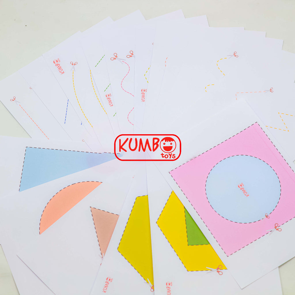 Scissor Skills Activity For Kids Paket Menggunting Motoric Montessory Play