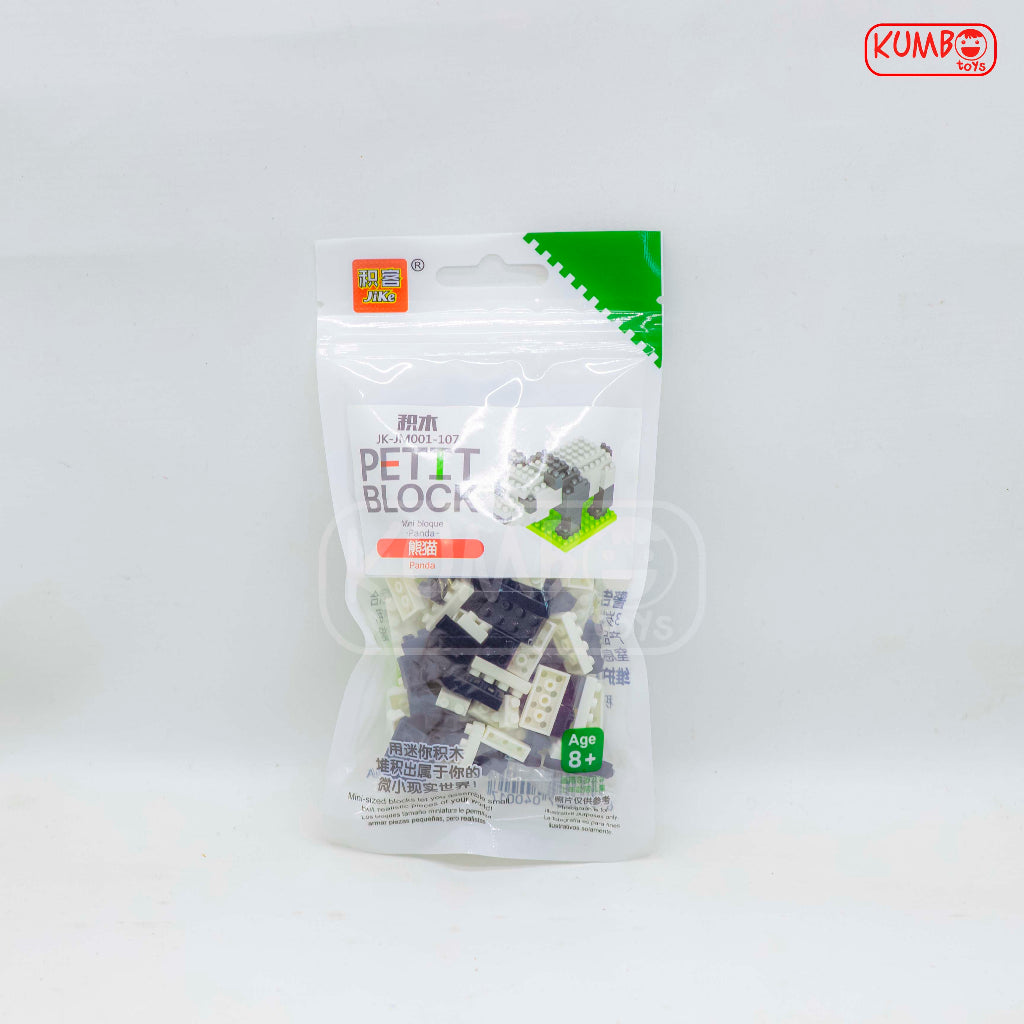 Mainan Anak Puzzle Animal Jike Petit Mini Block Building Nano Block 3D Puzzle