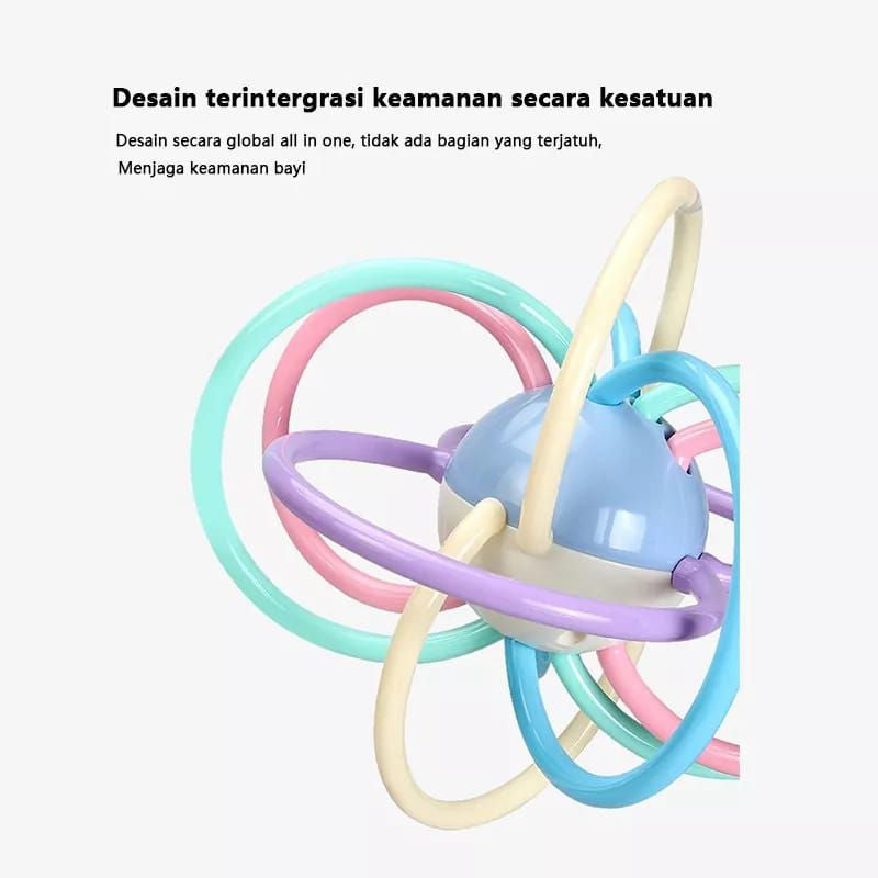Mainan Bayi Manhattan Bola Gigit Teether Bayi BPA Free