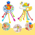 Mainan Edukasi Bayi Pop It Teether Mainan Bayi Tarik Panjang
