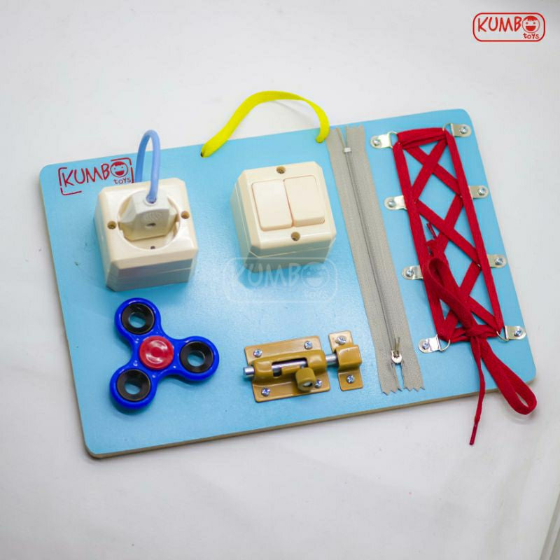 Busy Board Mainan Edukasi Montessori Papan Main Anak