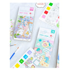Mainan Edukasi Anak Buku Gambar Mewarnai Travel Pocket Coloring Book, Buku gambar cat 2 in 1