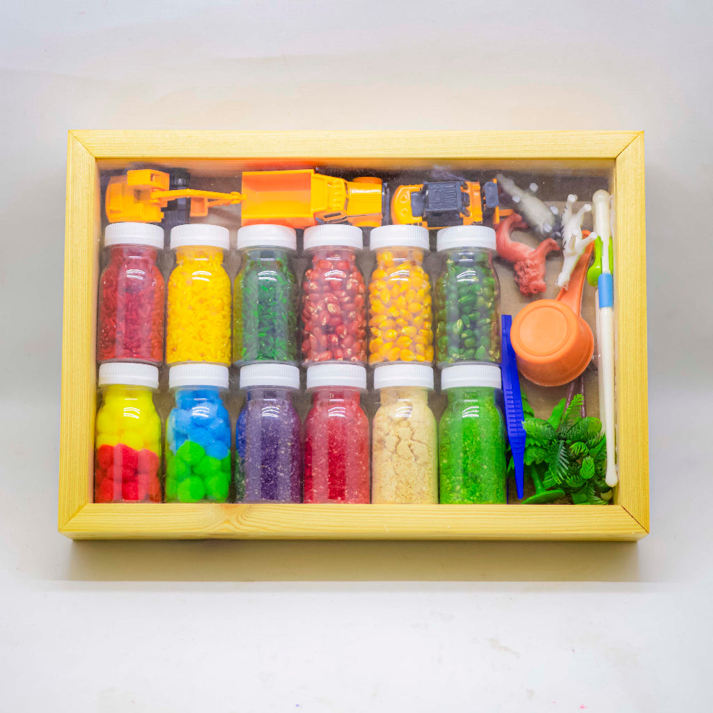 Mainan Edukasi Anak Montessori Kit Paket Lengkap Bermain Sensori dan Motorik Play Diorama