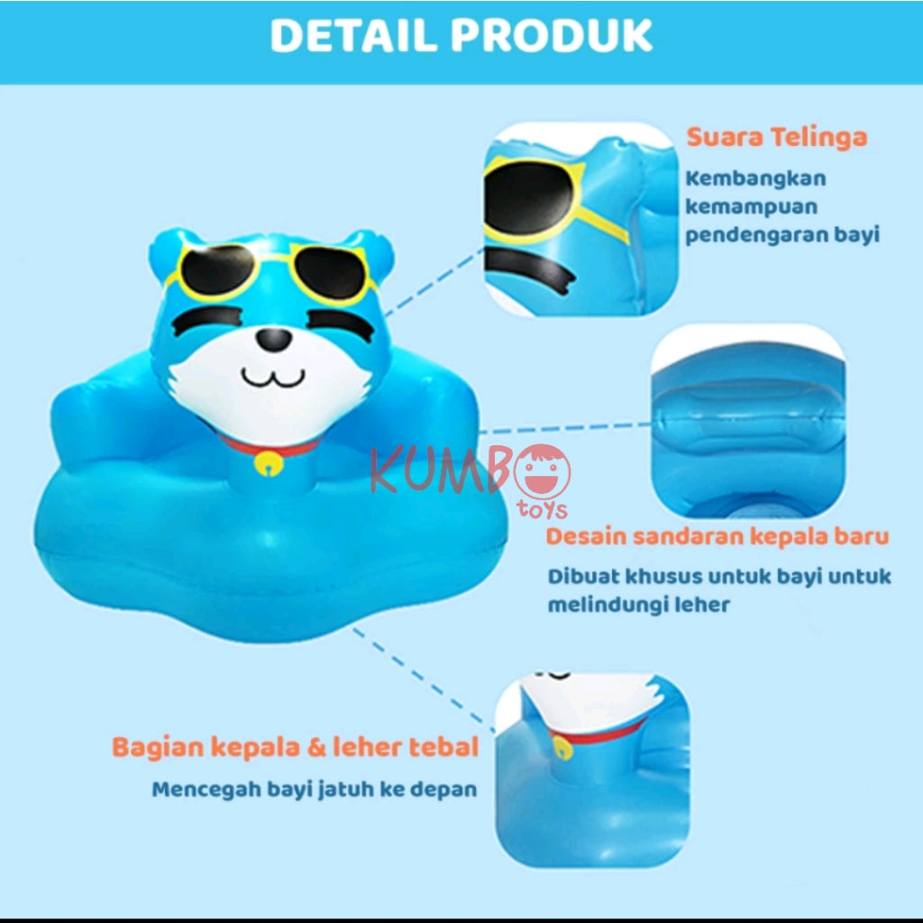 Sofa Kursi Balon Bayi Untuk Belajar Duduk Baby Chair Music Child Learning Seat