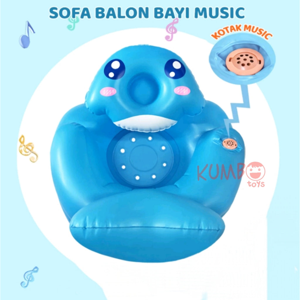 Sofa Kursi Balon Bayi Untuk Belajar Duduk Baby Chair Music Child Learning Seat