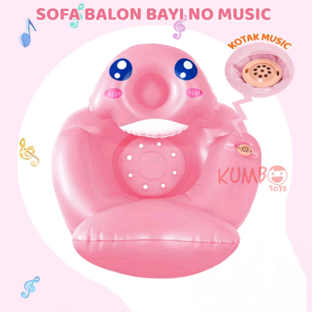 Sofa Kursi Balon Bayi Untuk Belajar Duduk Baby Chair Music Child Learning Seat