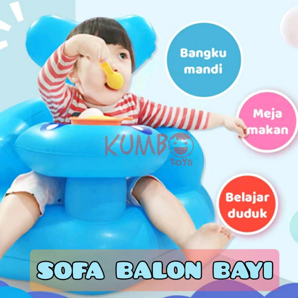 Sofa Kursi Balon Bayi Untuk Belajar Duduk Baby Chair Music Child Learning Seat